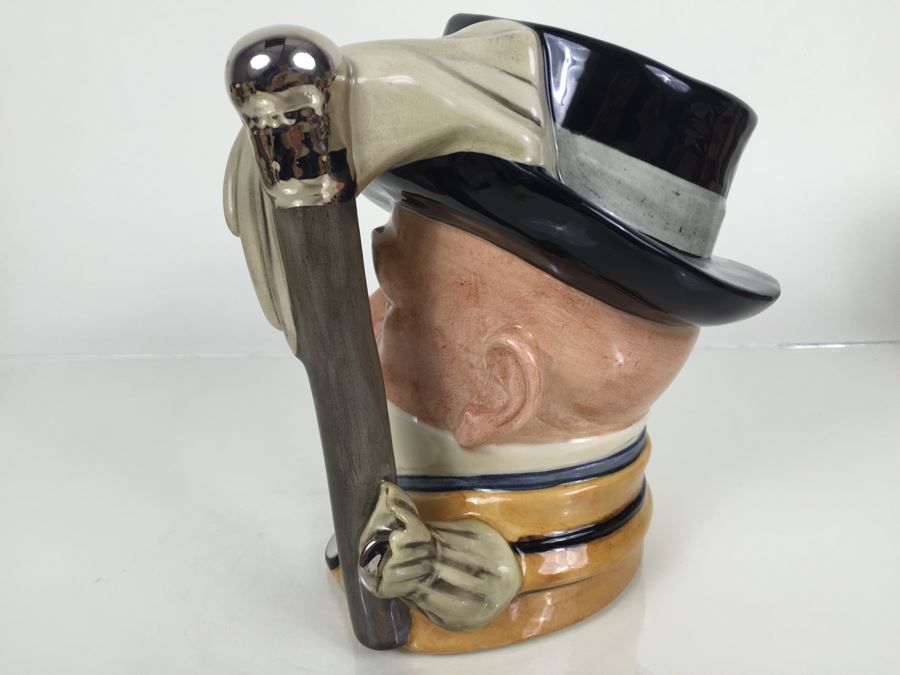 Royal Doulton Large 'Mr. Micawber' D7040 Character Jug 1996 Limited Edition 698 Of 2,500 Signed By Michael Doulton [Photo 7]