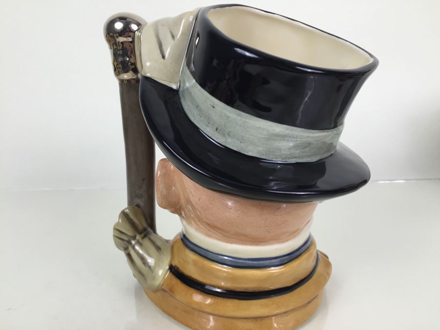 Royal Doulton Large 'Mr. Micawber' D7040 Character Jug 1996 Limited Edition 698 Of 2,500 Signed By Michael Doulton [Photo 8]