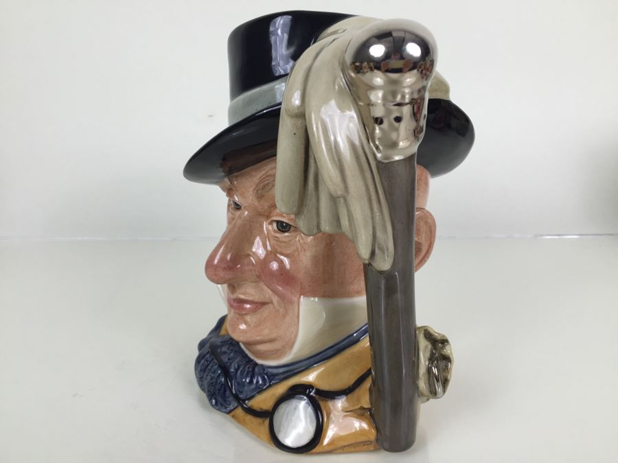 Royal Doulton Large 'Mr. Micawber' D7040 Character Jug 1996 Limited Edition 698 Of 2,500 Signed By Michael Doulton [Photo 6]