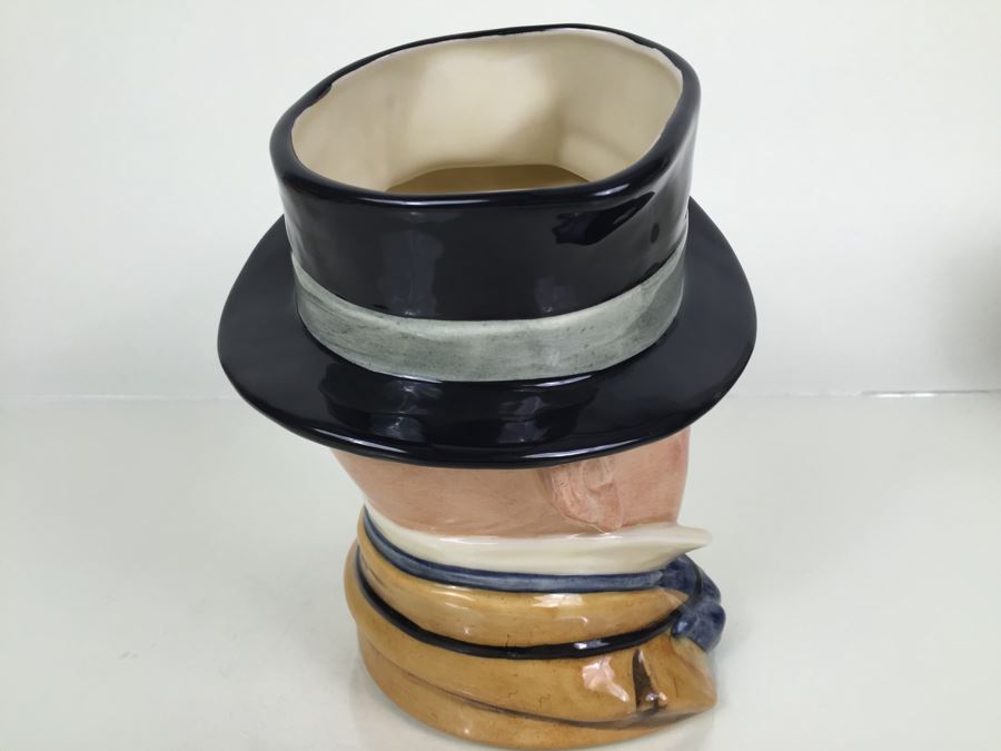 Royal Doulton Large 'Mr. Micawber' D7040 Character Jug 1996 Limited Edition 698 Of 2,500 Signed By Michael Doulton [Photo 9]