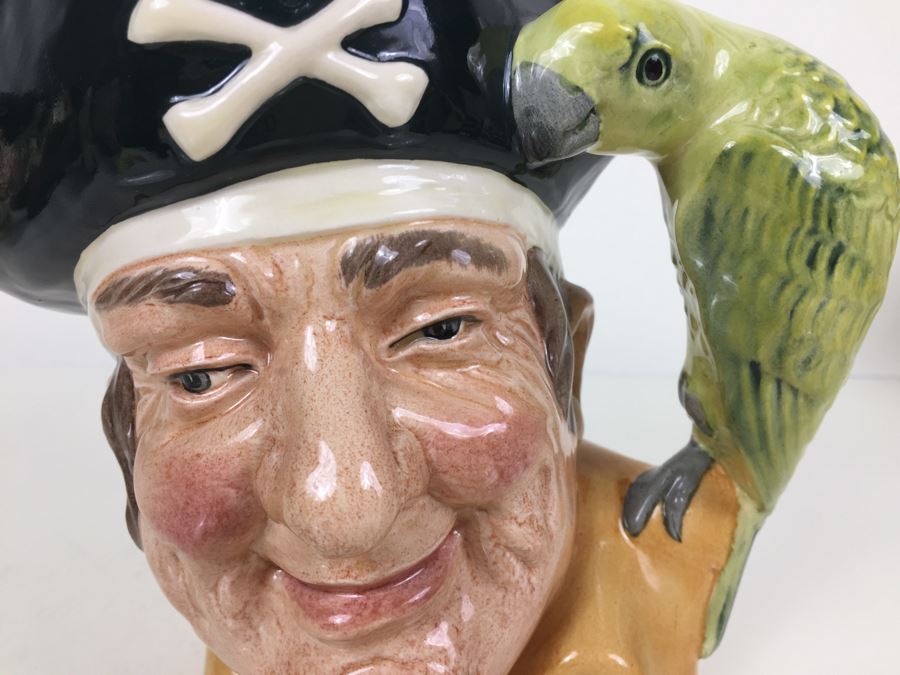 Royal Doulton Large 'Long John Silver' D6799 Character Pitcher 1987 Limited Edition 92 Of 250 [Photo 10]