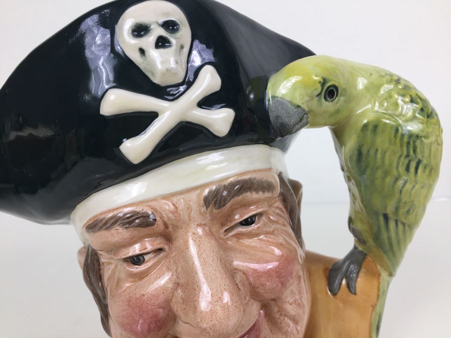 Royal Doulton Large 'Long John Silver' D6799 Character Pitcher 1987 Limited Edition 92 Of 250 [Photo 5]