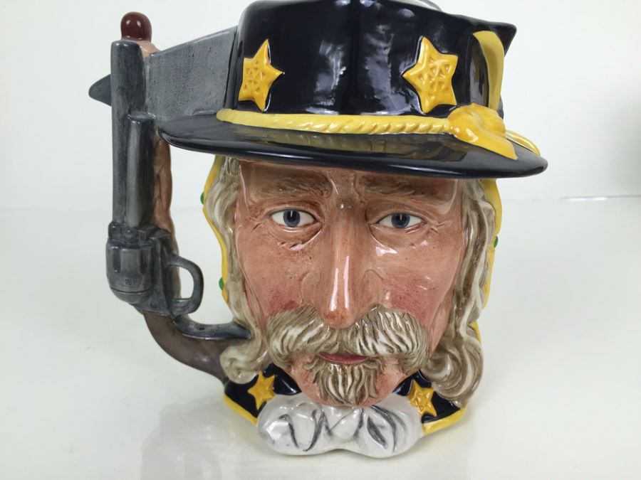 Royal Doulton Large The Antagonists' Collection The Battle Of Little Big Horn 1876 'George Armstrong Custer/Sitting Bull' D6712 Character Jug 1983 Limited Edition 1,521 Of 9,500 [Photo 8]