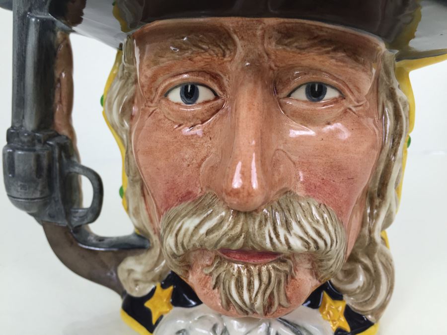 Royal Doulton Large The Antagonists' Collection The Battle Of Little Big Horn 1876 'George Armstrong Custer/Sitting Bull' D6712 Character Jug 1983 Limited Edition 1,521 Of 9,500 [Photo 9]