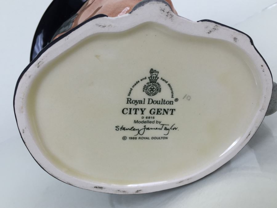 Royal Doulton Large 'City Gent' D6815 Character Jug 1988 [Photo 3]