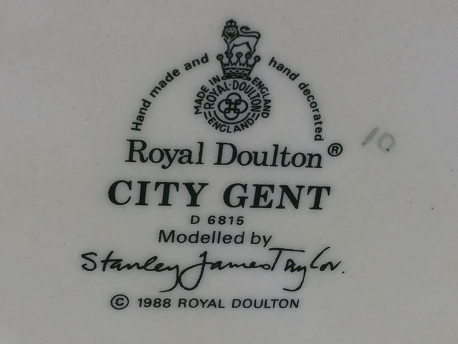 Royal Doulton Large 'City Gent' D6815 Character Jug 1988 [Photo 11]
