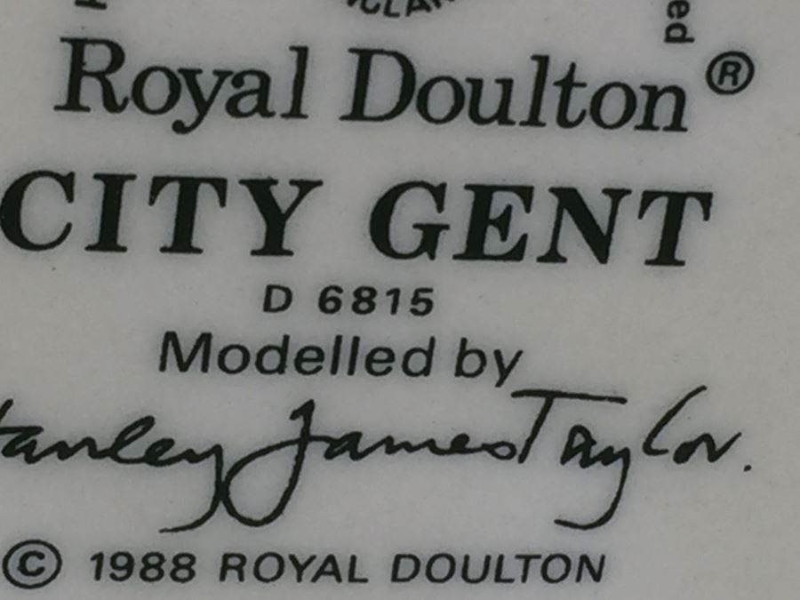 Royal Doulton Large 'City Gent' D6815 Character Jug 1988 [Photo 12]