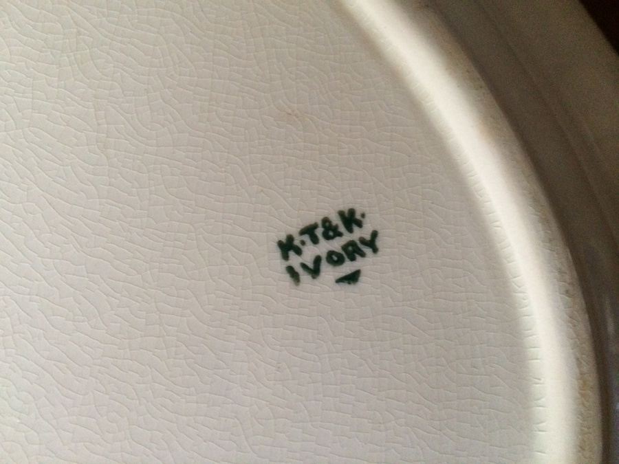 Vintage KT&K Ivory Large Oval Platter [Photo 4]