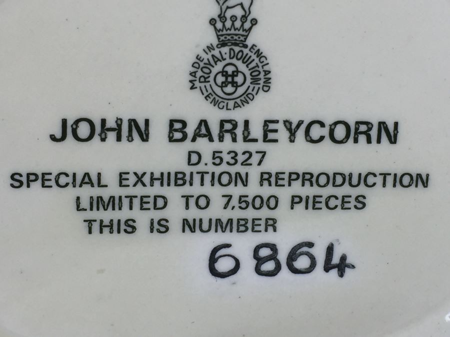 Royal Doulton Large 'John Barleycorn' D5327 Character Pitcher Limited Edition 6,864 Of 7,500 [Photo 12]
