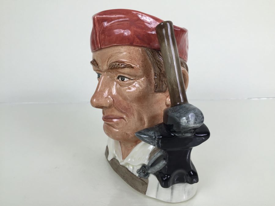 Royal Doulton Large 'Blacksmith' D6571 Character Pitcher 1962 [Photo 5]