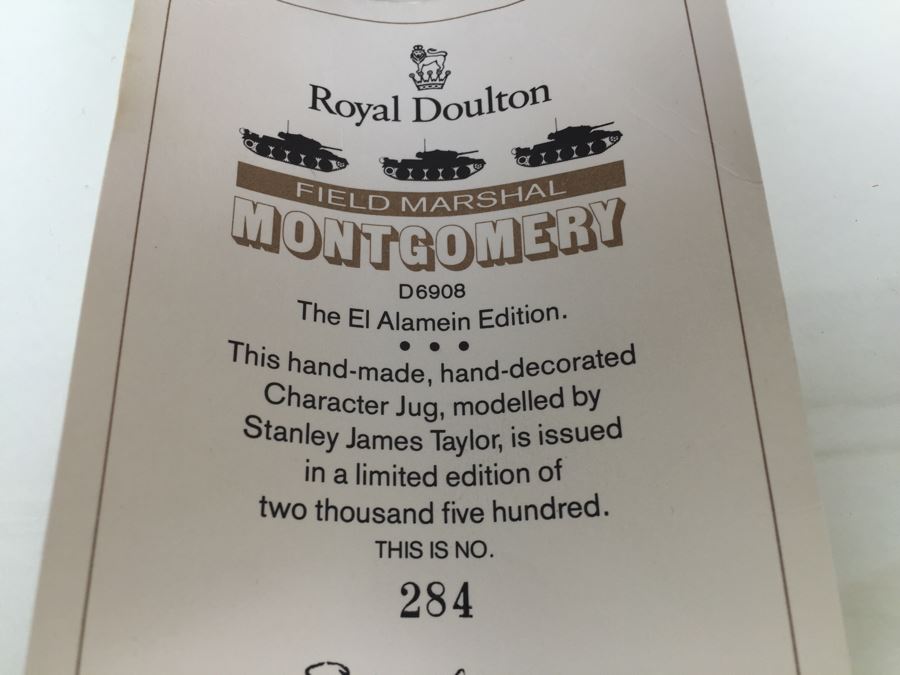 Royal Doulton Large 'Monty' D6202 Character Jug [Photo 13]