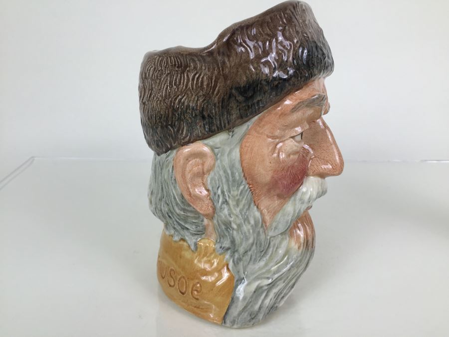 Royal Doulton Large 'Robinson Crusoe' D6532 Character Pitcher 1959 [Photo 9]