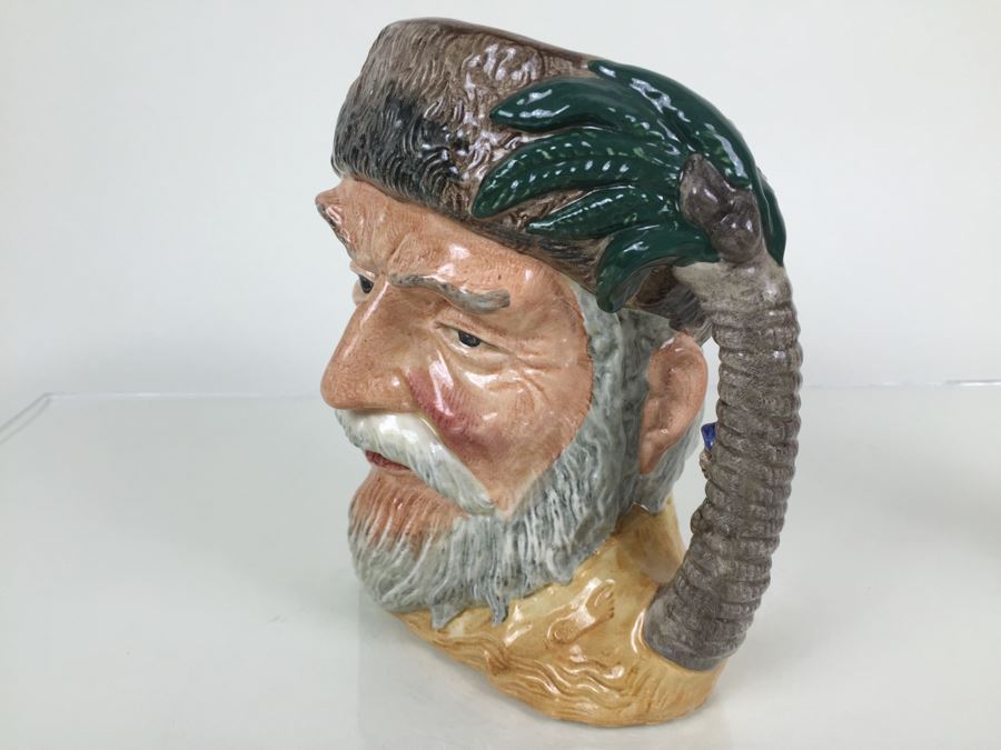 Royal Doulton Large 'Robinson Crusoe' D6532 Character Pitcher 1959 [Photo 5]