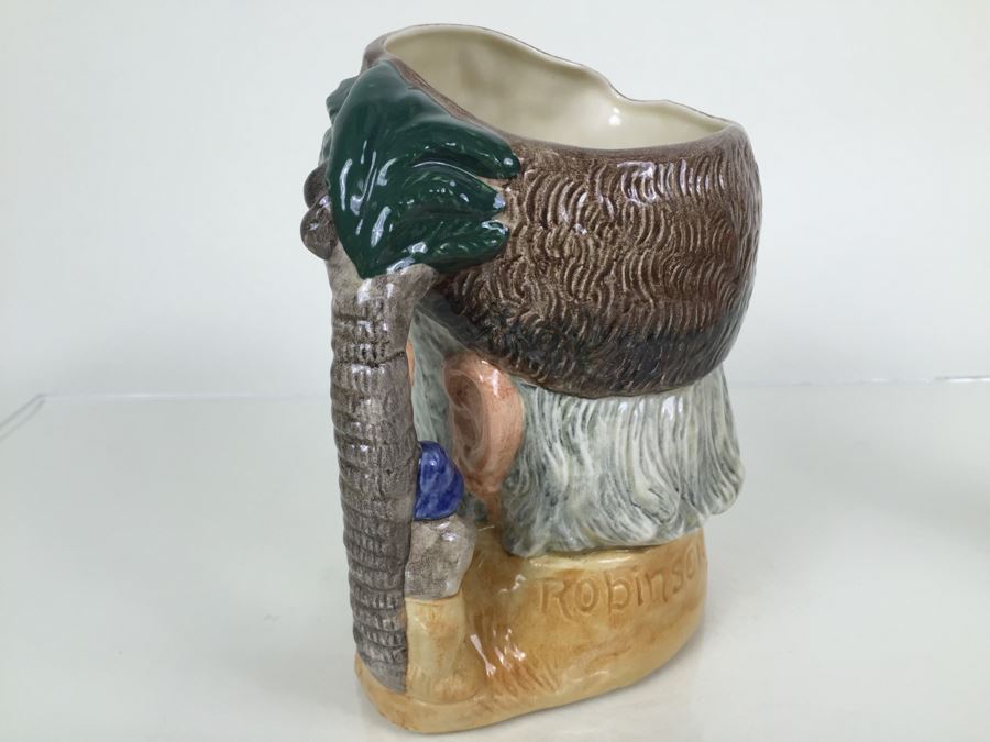 Royal Doulton Large 'Robinson Crusoe' D6532 Character Pitcher 1959 [Photo 6]