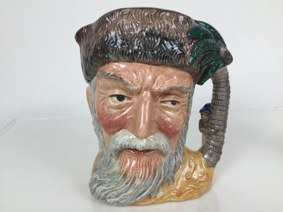 Royal Doulton Large 'Robinson Crusoe' D6532 Character Pitcher 1959