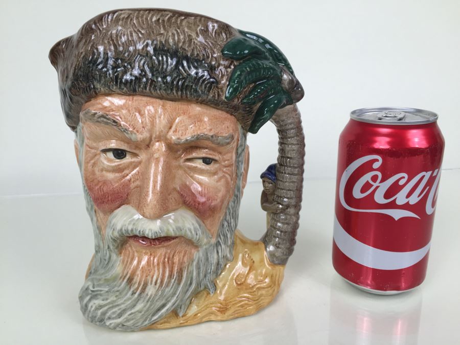 Royal Doulton Large 'Robinson Crusoe' D6532 Character Pitcher 1959 [Photo 4]