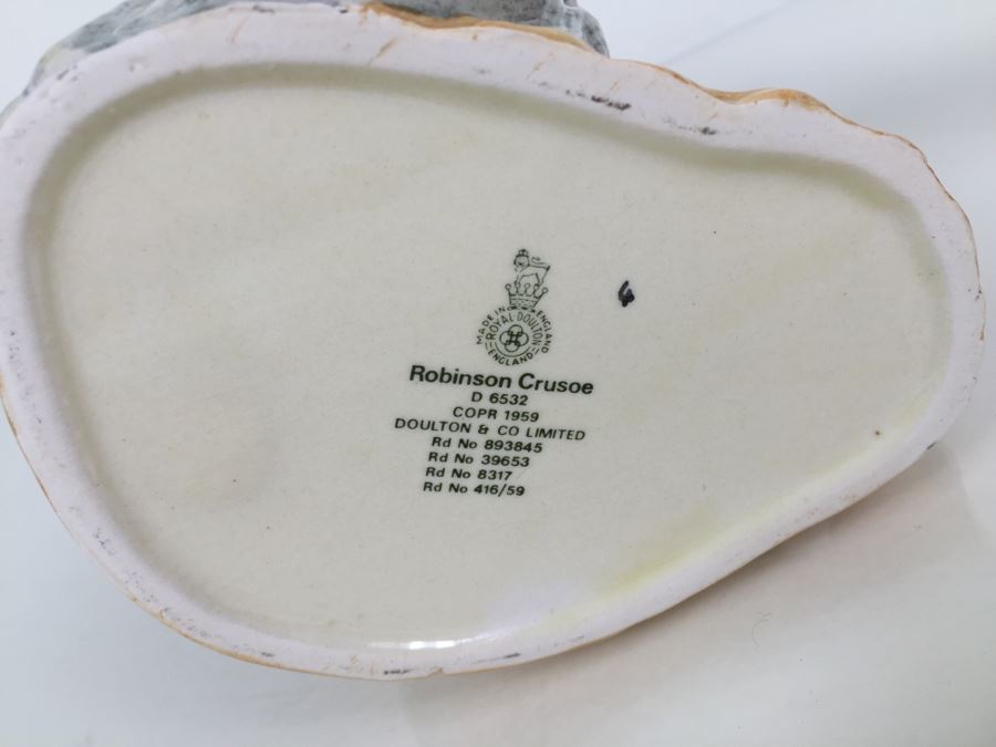 Royal Doulton Large 'Robinson Crusoe' D6532 Character Pitcher 1959 [Photo 3]