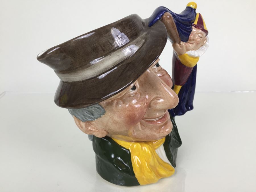 Royal Doulton Large 'Punch & Judy Man' D6590 Character Pitcher 1963 [Photo 12]