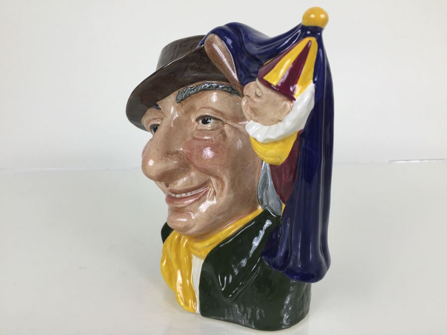 Royal Doulton Large 'Punch & Judy Man' D6590 Character Pitcher 1963 [Photo 7]
