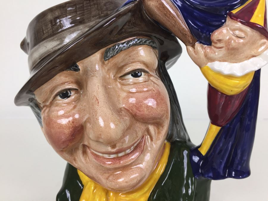 Royal Doulton Large 'Punch & Judy Man' D6590 Character Pitcher 1963 [Photo 2]