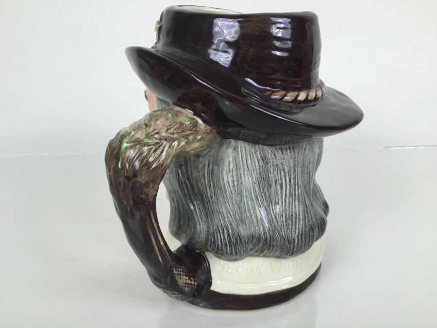 Royal Doulton Large 'Izaak Walton' D6404 Character Pitcher 1953 Compleat-Angler [Photo 8]