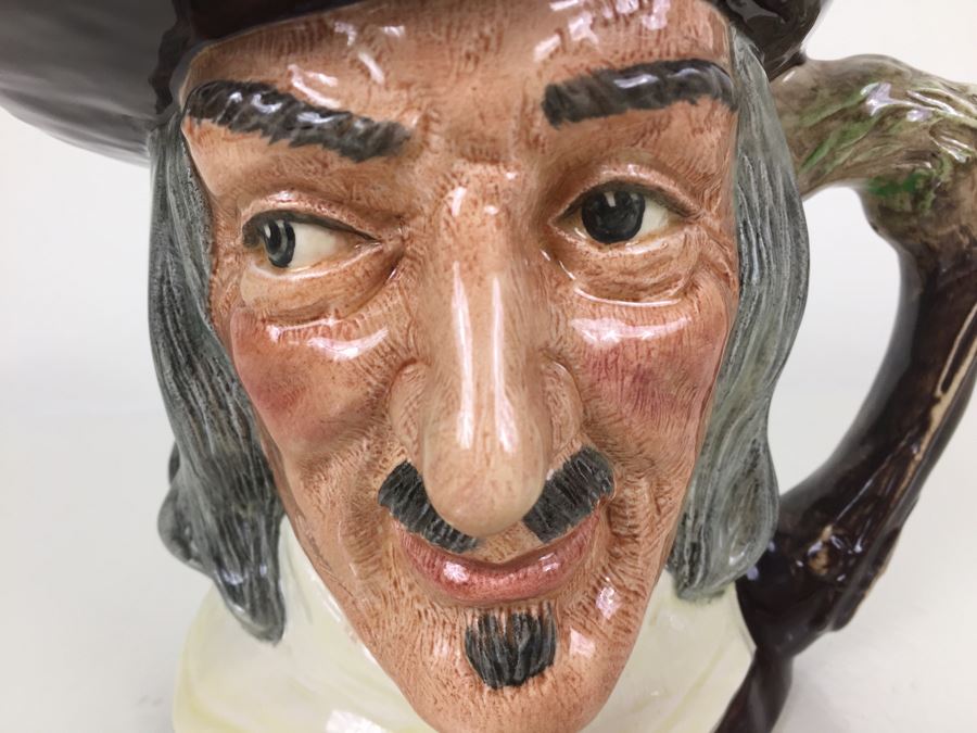 Royal Doulton Large 'Izaak Walton' D6404 Character Pitcher 1953 Compleat-Angler [Photo 2]