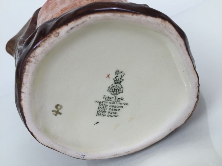 Royal Doulton Large 'Friar Tuck' RN862066 Character Jug 1950 [Photo 3]