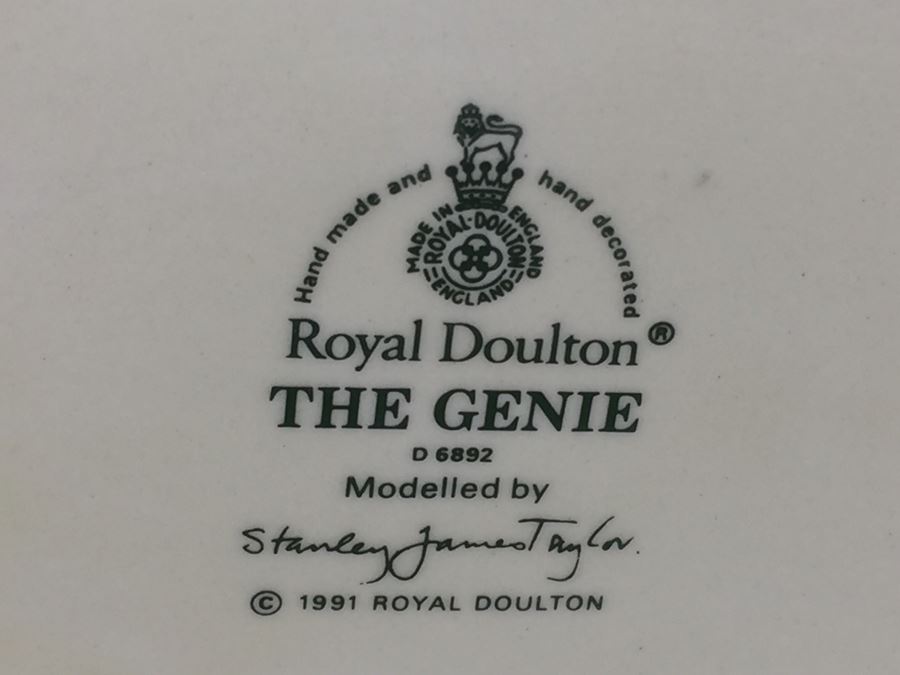 Royal Doulton Large 'The Genie' D6892 Character Pitcher 1991 [Photo 12]