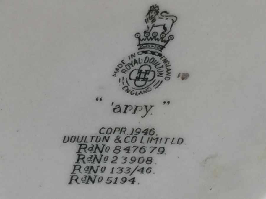 Royal Doulton Large ''arry' RN847679 Character Jug 1946 [Photo 12]