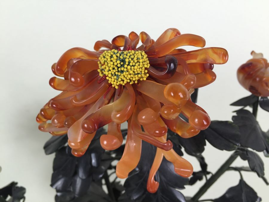 Large Jade Tree With Cloisonne Pot [Photo 13]