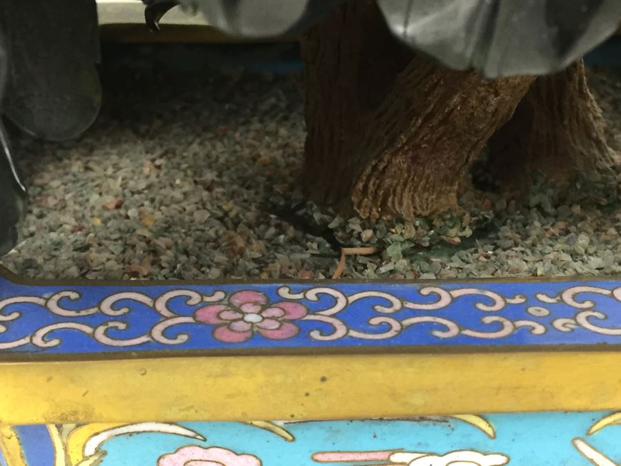 Large Jade Tree With Cloisonne Pot [Photo 6]