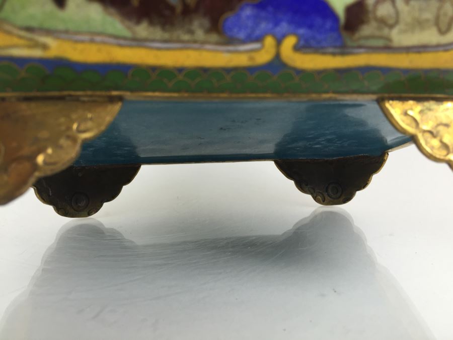 Large Jade Tree With Cloisonne Pot [Photo 22]