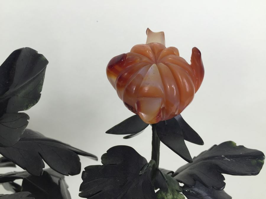 Large Jade Tree With Cloisonne Pot [Photo 12]