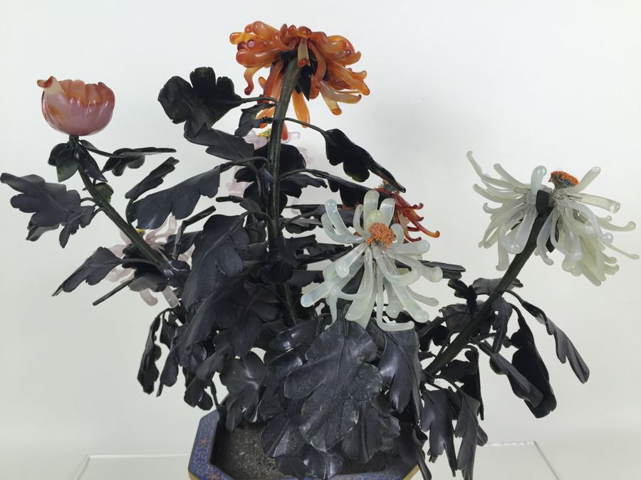 Large Jade Tree With Cloisonne Pot [Photo 23]