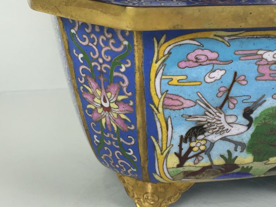 Large Jade Tree With Cloisonne Pot [Photo 7]