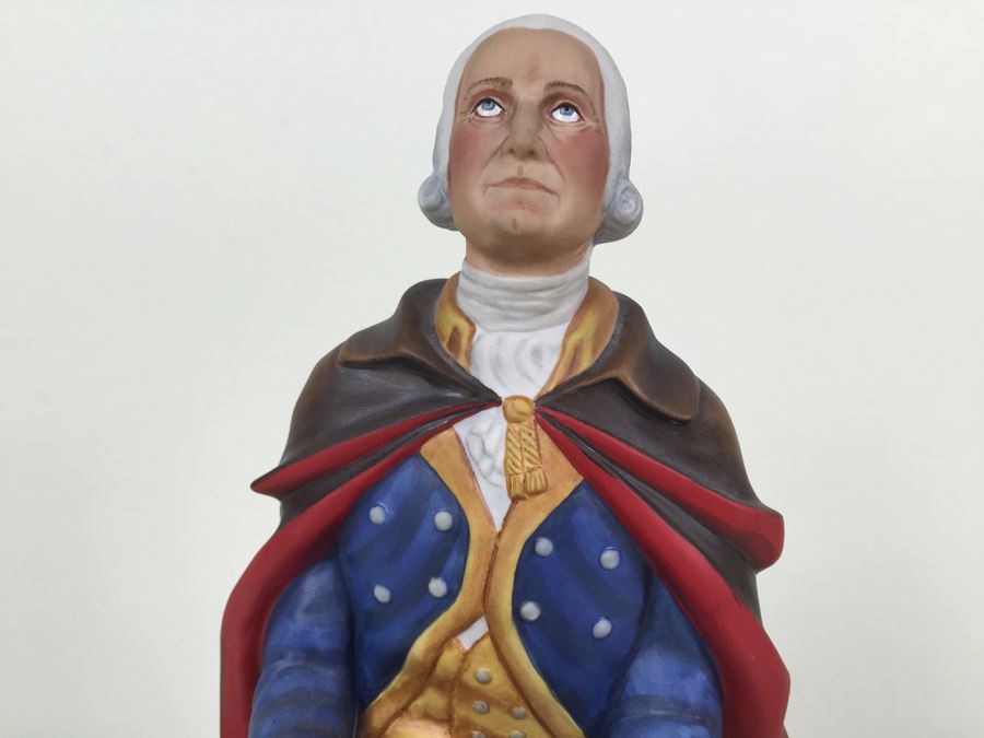 Royal Doulton Large 'General Washington At Prayer Winter At Valley Forge 1777-1778' HN2861 Character Figure With Wooden Bas 1974 Limited Edition 184 Of 750 Signed By Michael Doulton And Sculptor Laszlo Ispanky Matte Finish Estimate $2,400 [Photo 6]