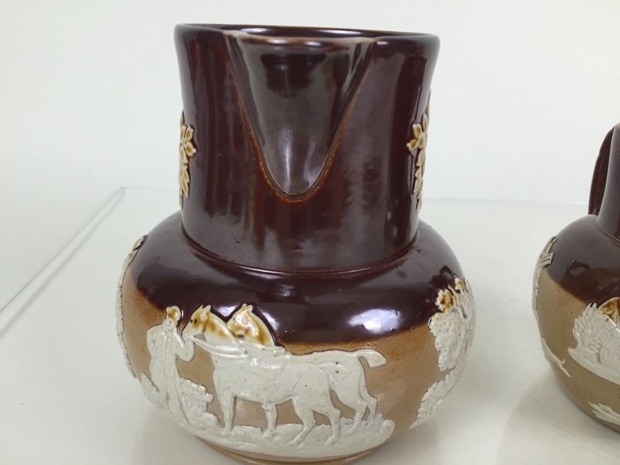 (3) Royal Doulton Relief Pitchers Jugs Handled [Photo 10]