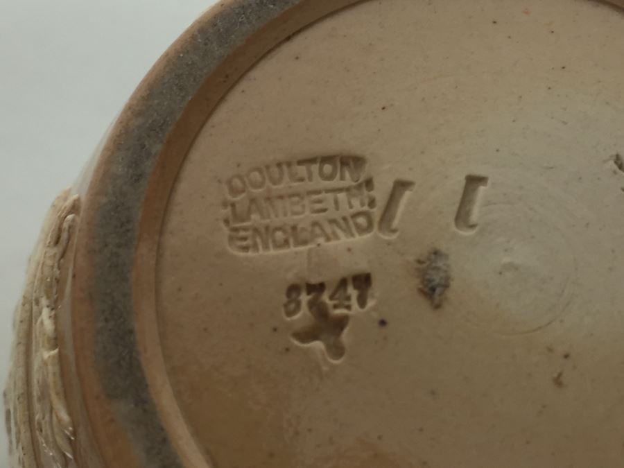 (3) Royal Doulton Relief Pitchers Jugs Handled [Photo 29]