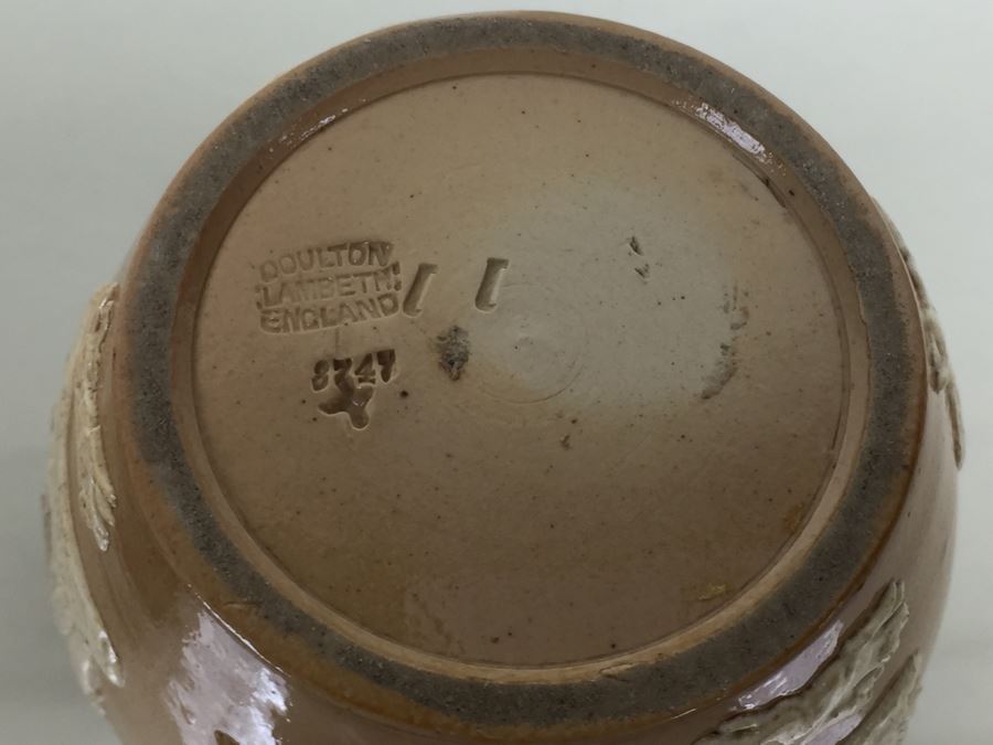 (3) Royal Doulton Relief Pitchers Jugs Handled [Photo 28]