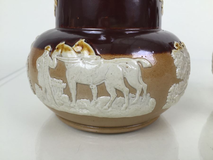 (3) Royal Doulton Relief Pitchers Jugs Handled [Photo 11]