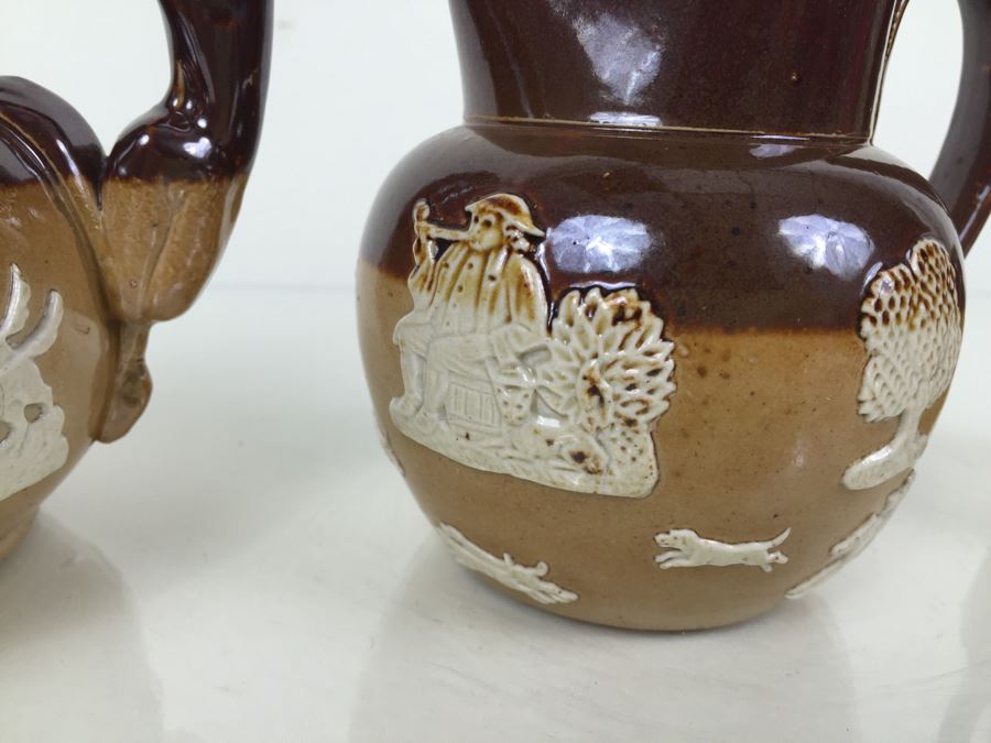 (3) Royal Doulton Relief Pitchers Jugs Handled [Photo 5]