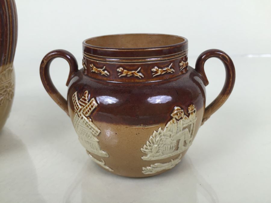 (3) Royal Doulton Relief Pitchers Jugs Handled [Photo 7]