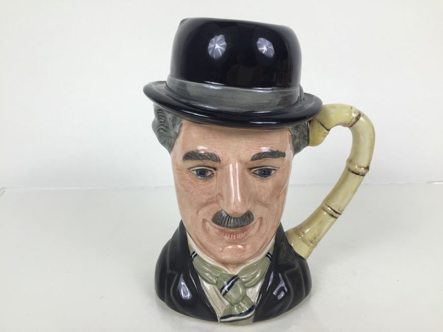 Royal Doulton Large 'Charlie Chaplin' D6949 Character Jug 1993 Limited Edition 845 Of 5,000 [Photo 1]