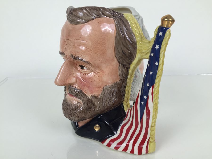 Royal Doulton Large The Antagonists' Collection 'Ulysses S. Grant/Robert E. Lee' D6698 Character Jug 1982 Limited Edition 1,772 Of 9,500 [Photo 6]
