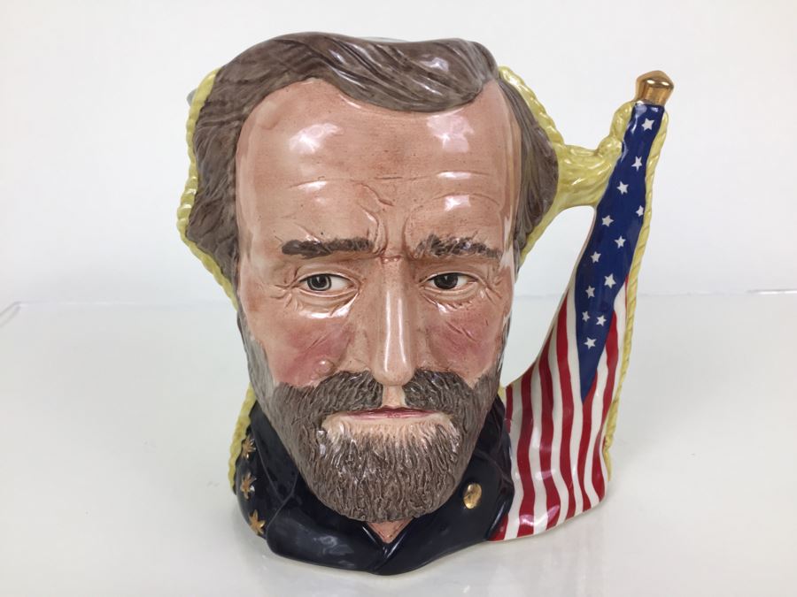 Royal Doulton Large The Antagonists' Collection 'Ulysses S. Grant/Robert E. Lee' D6698 Character Jug 1982 Limited Edition 1,772 Of 9,500 [Photo 1]