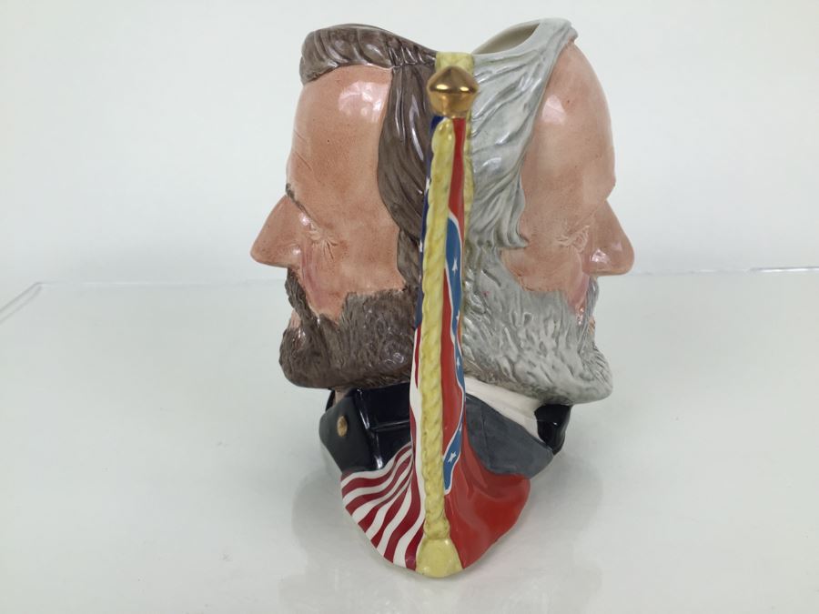 Royal Doulton Large The Antagonists' Collection 'Ulysses S. Grant/Robert E. Lee' D6698 Character Jug 1982 Limited Edition 1,772 Of 9,500 [Photo 7]