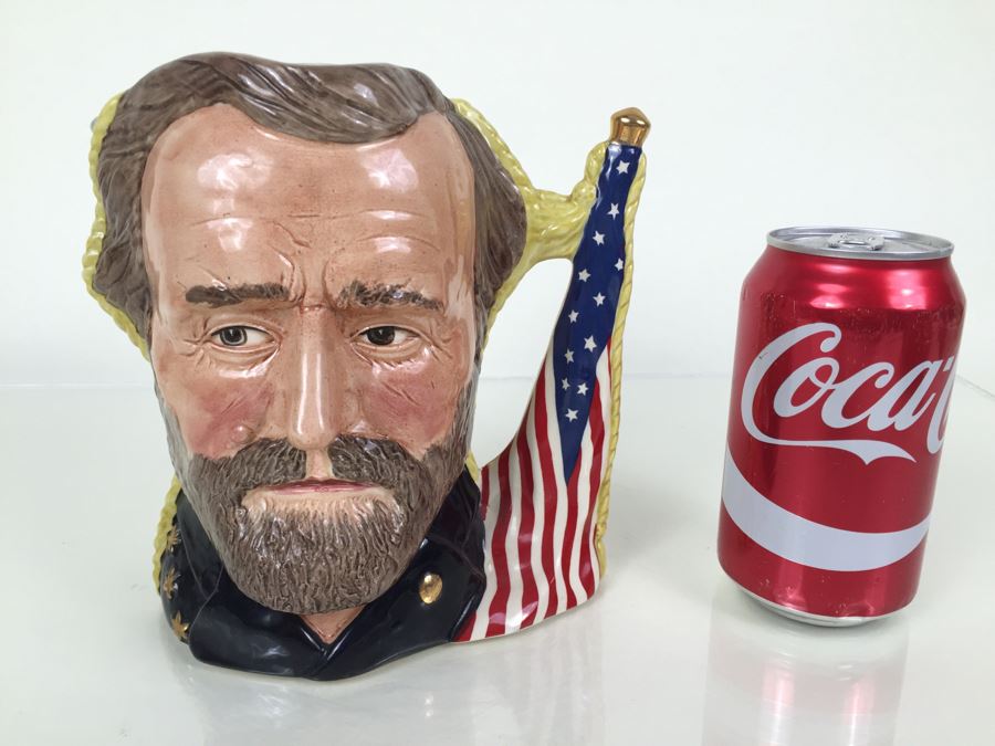 Royal Doulton Large The Antagonists' Collection 'Ulysses S. Grant/Robert E. Lee' D6698 Character Jug 1982 Limited Edition 1,772 Of 9,500 [Photo 4]