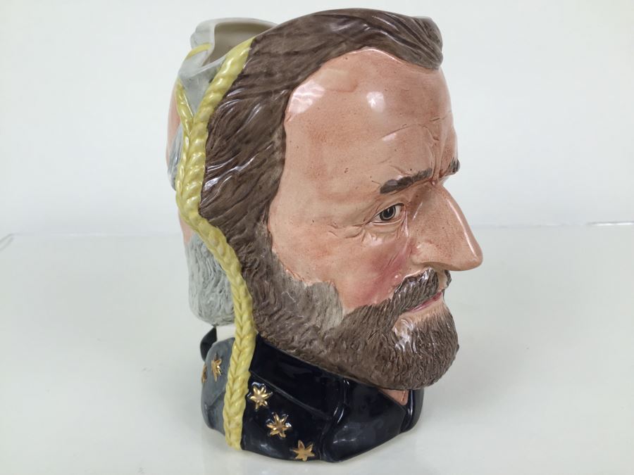 Royal Doulton Large The Antagonists' Collection 'Ulysses S. Grant/Robert E. Lee' D6698 Character Jug 1982 Limited Edition 1,772 Of 9,500 [Photo 11]