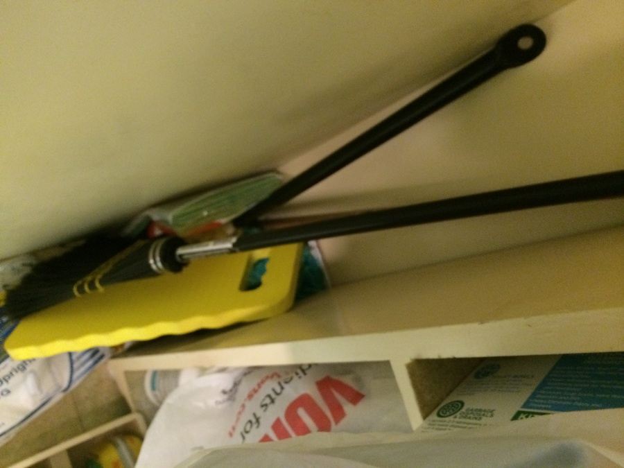 Contents of Cleaning Closet with Wooden Shelf [Photo 7]