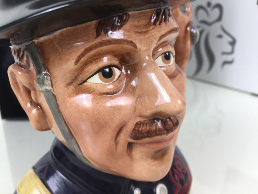 Royal Doulton Large 'Fireman' D7215 Character Jug With Box Signed 2007 Exclusively For The Royal Doulton International Collectors Club [Photo 11]